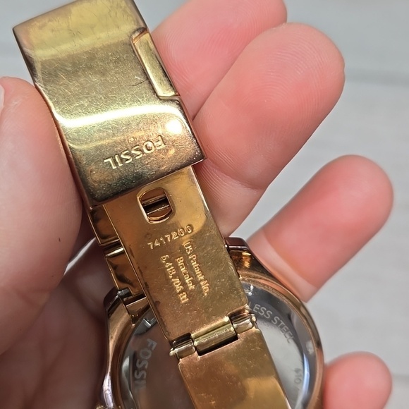 Fossil Gold-Tone AM4569 Rose Gold 7417200 Stainless Syeel 10ATM Watch main image 4